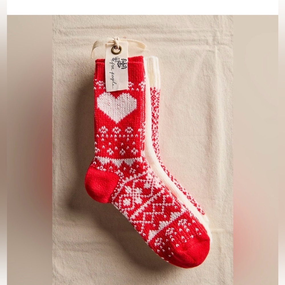 Free people Nordic knit Socks set of 3 NWT